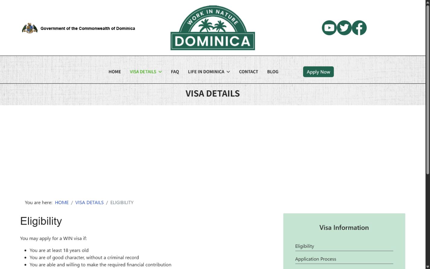 Check eligibility before applying