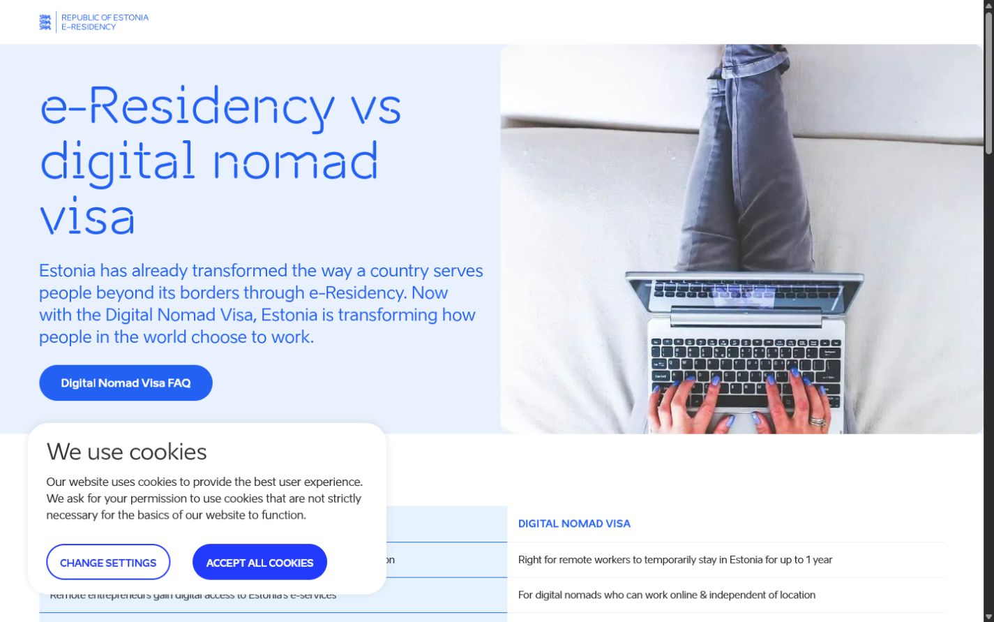 Review Estonia's official Digital Nomad Visa overview