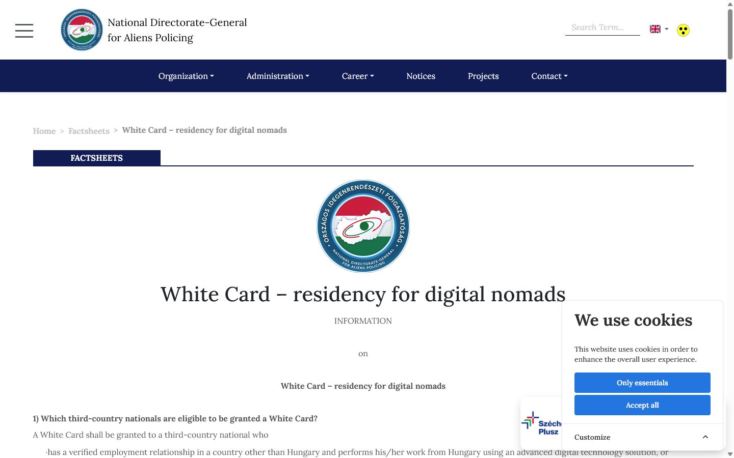 Open the official White Card factsheet