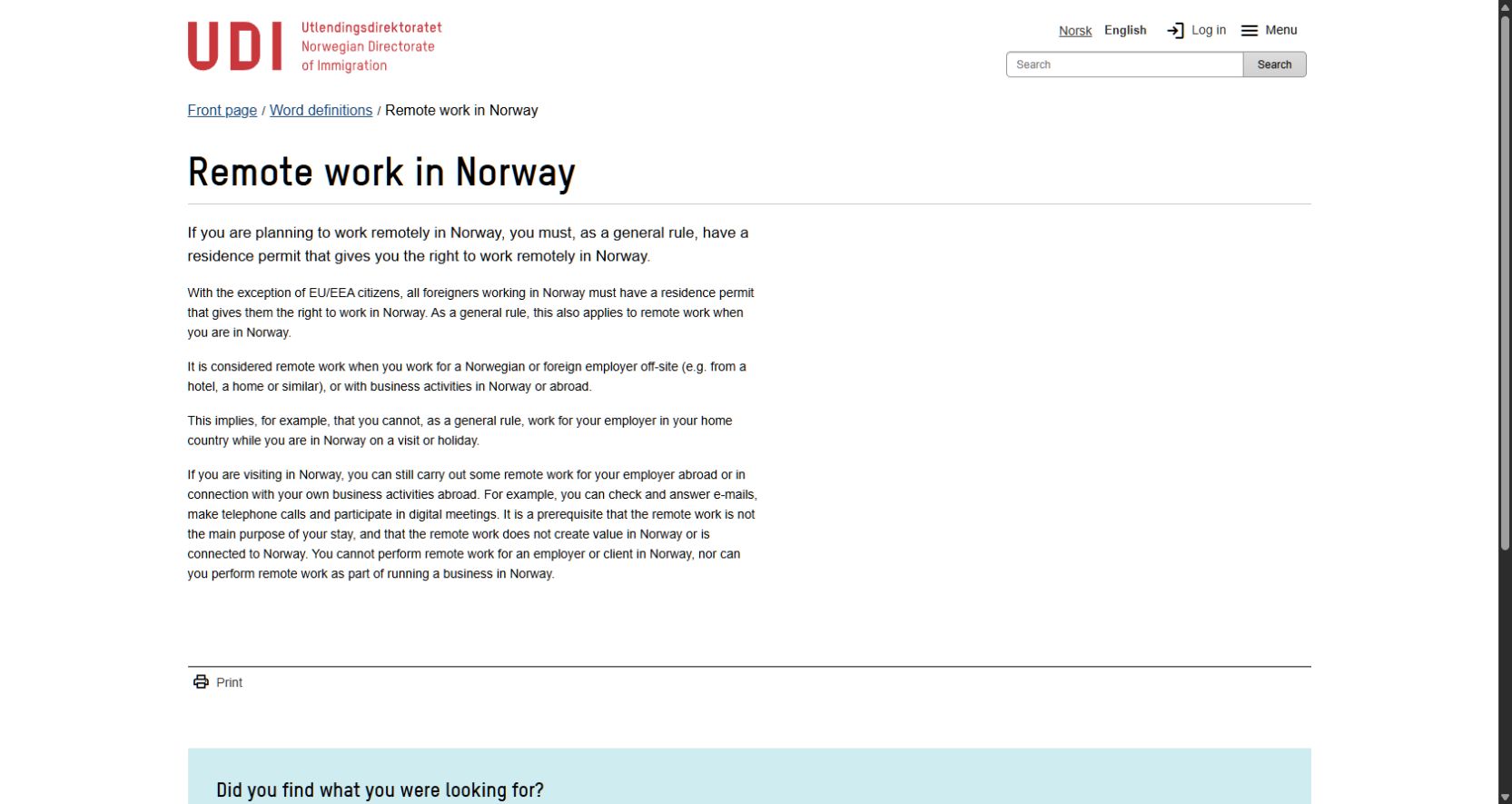 Check Norway's official remote-work rules