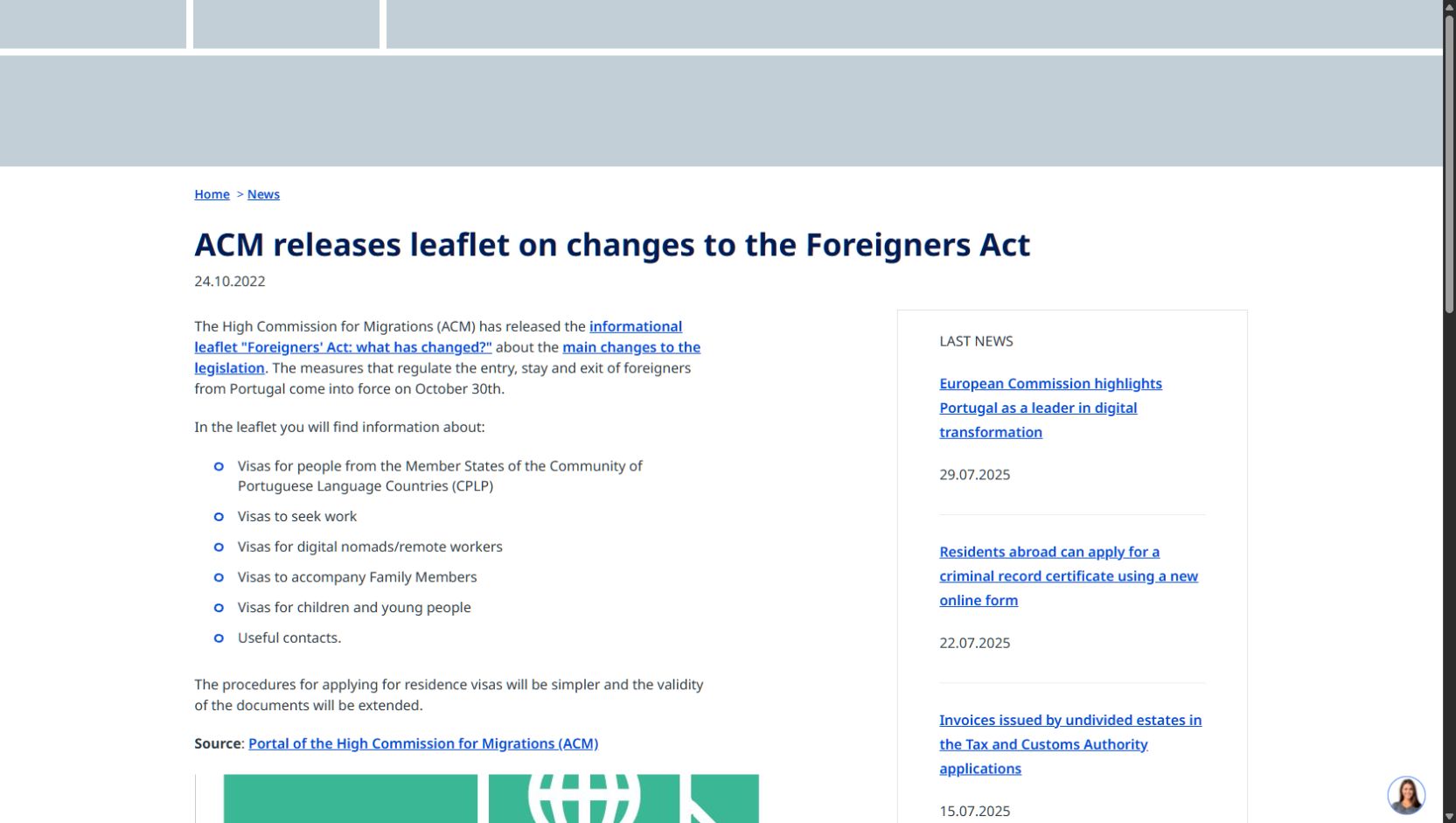 Open the official remote-worker visa information